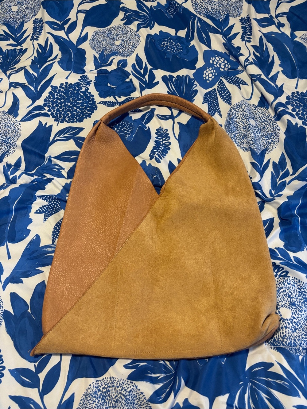 Shiraleah Two-Tone Tan & Saddle Shoulder Hobo